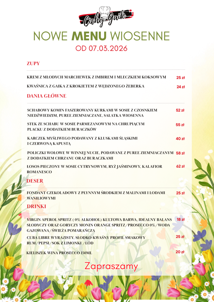 menu marzec